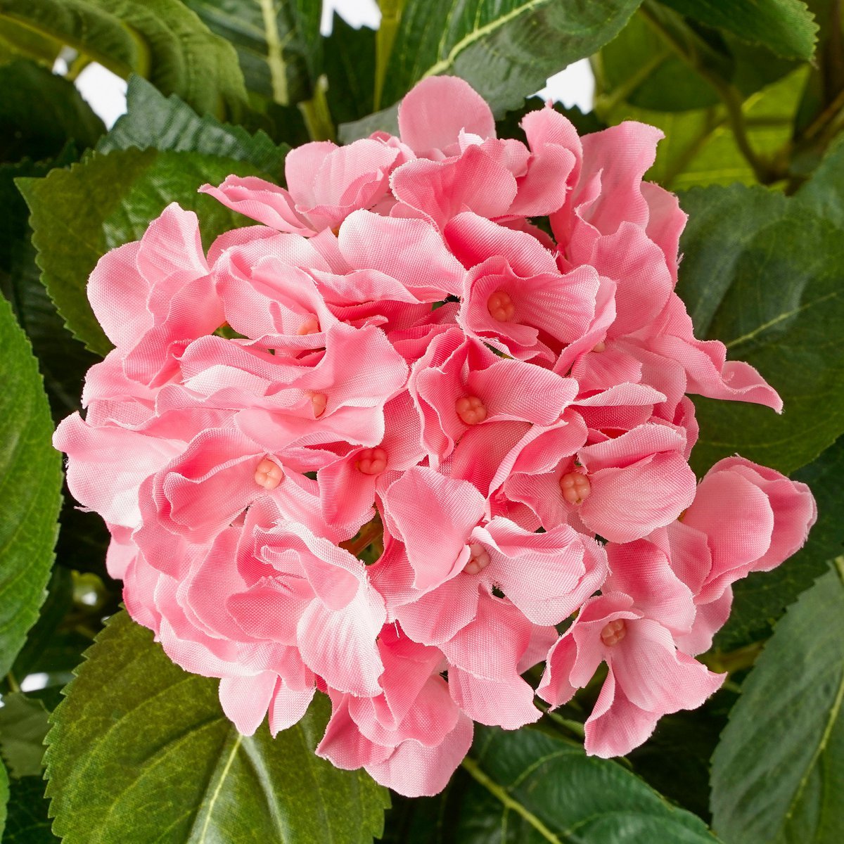Hortensia Kunstplant in Bloempot Stan - H45 x Ø45 cm - Roze