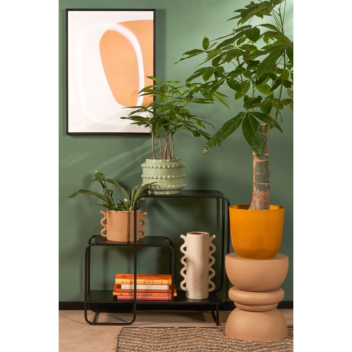 Jules Sidetable - L70 x B30 x H76 cm - Metaal - Zwart
