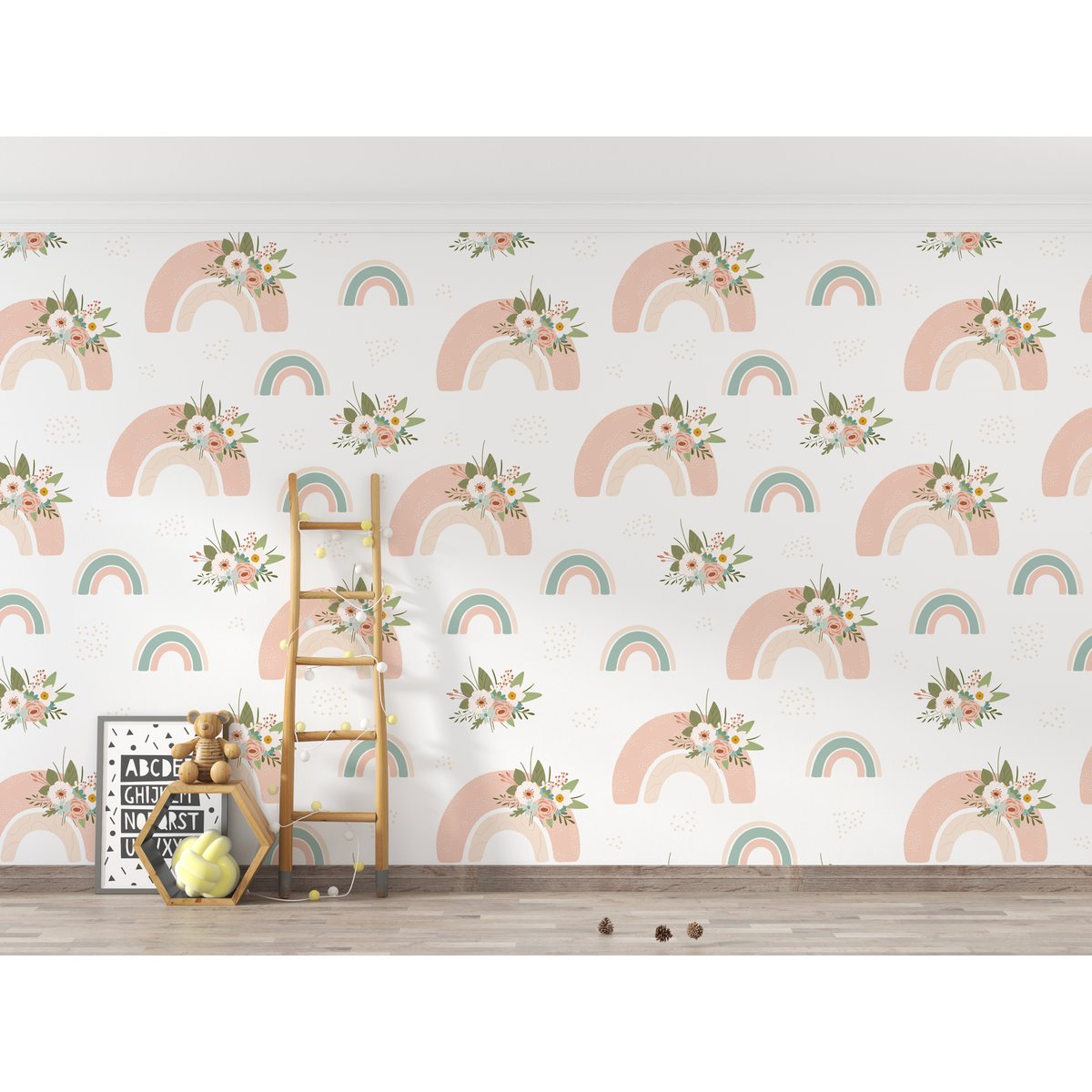 Behang kinderkamer Rainbow Spring