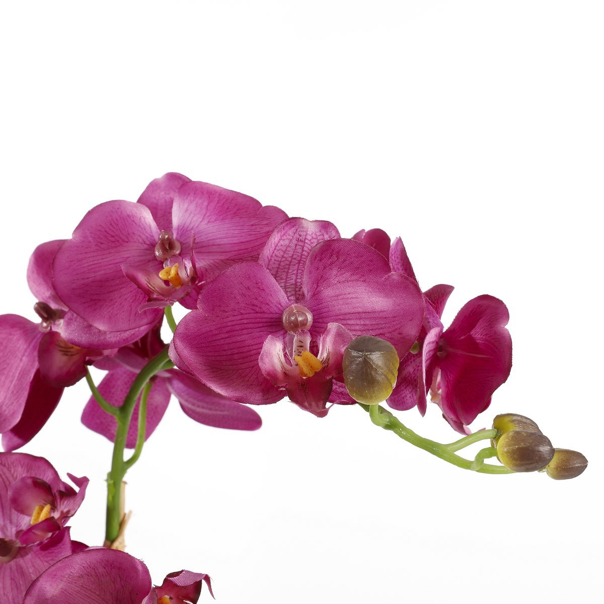 Phalaenopsis Kunstplant in Bloempot Tusca - H66 x Ø38 cm - Paars