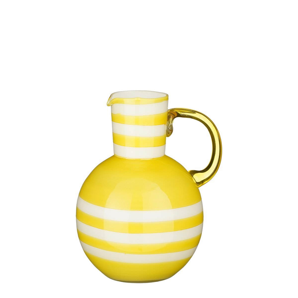Bazaar Vaas - H21 x Ø18 cm - Glas - Geel