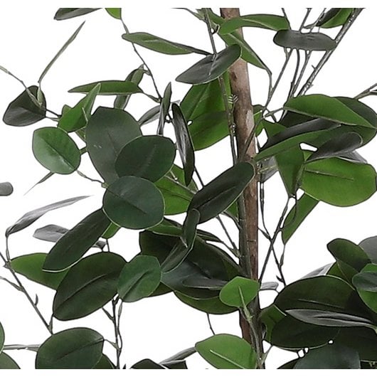 Ficus Kunstplant in Bloempot - H150 x Ø30 cm - Donkergroen