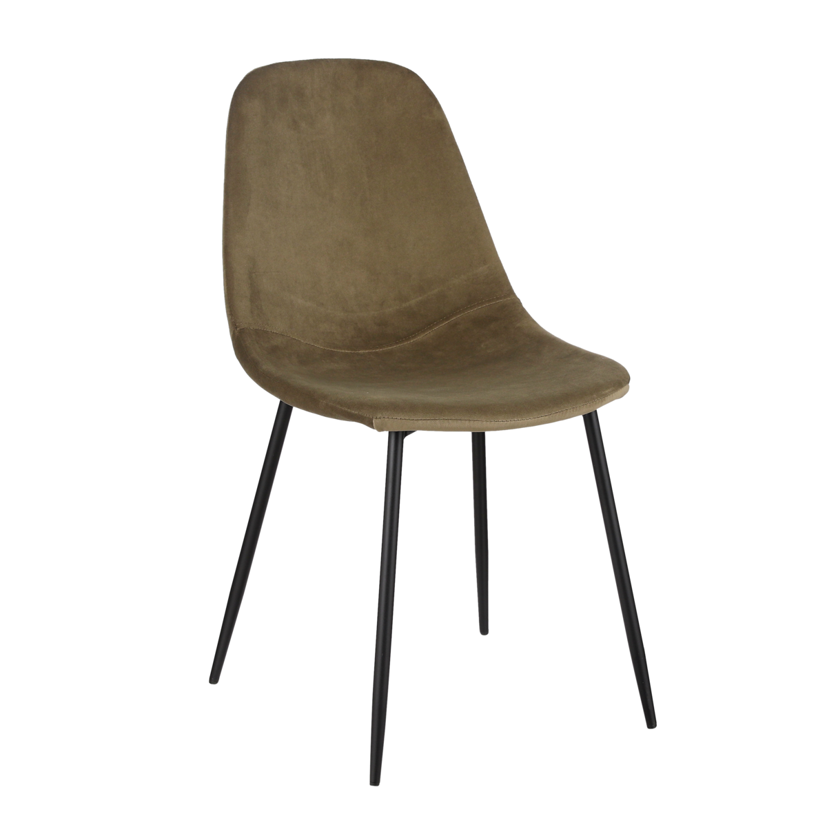 Corby Eetkamerstoel - Gerecycled polyester - Donkergroen