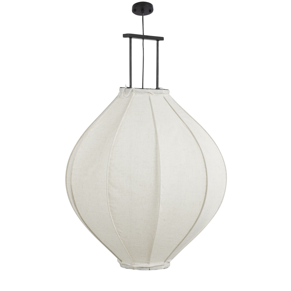 Pego Hanglamp - H94 x Ø70 cm - Linnen - Off White