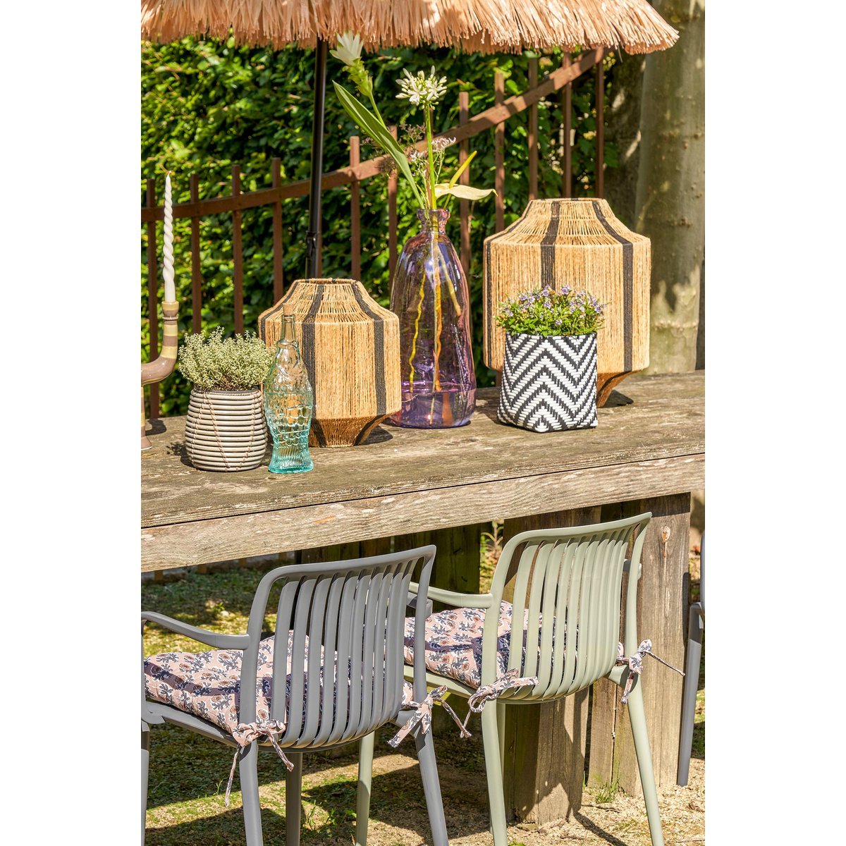 Paloma Tuinstoel - L53 x B53 x H78 cm - Polypropyleen - Groen