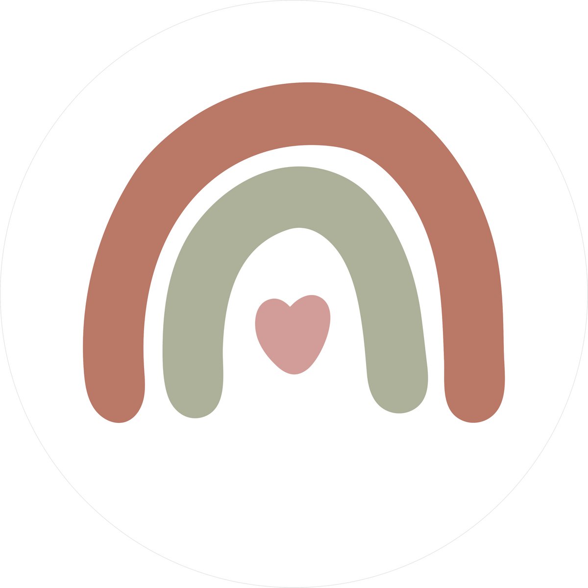 Muurcirkel | Rainbow | Positive Blush Copy