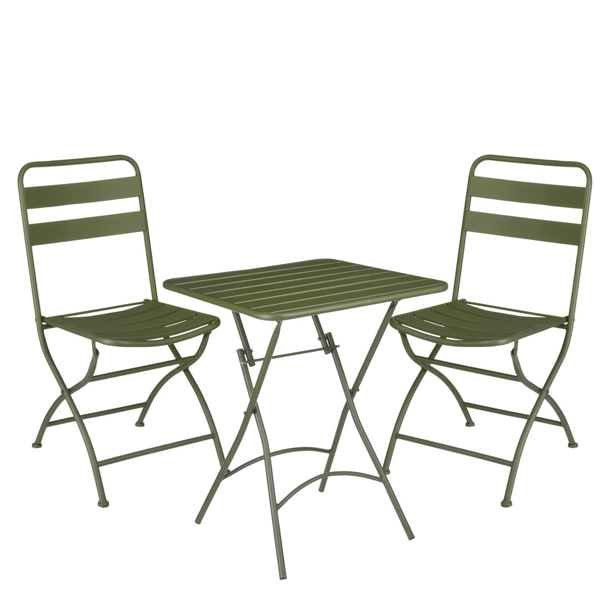 Evita Bistroset - Set van 3 - Metaal - Donkergroen