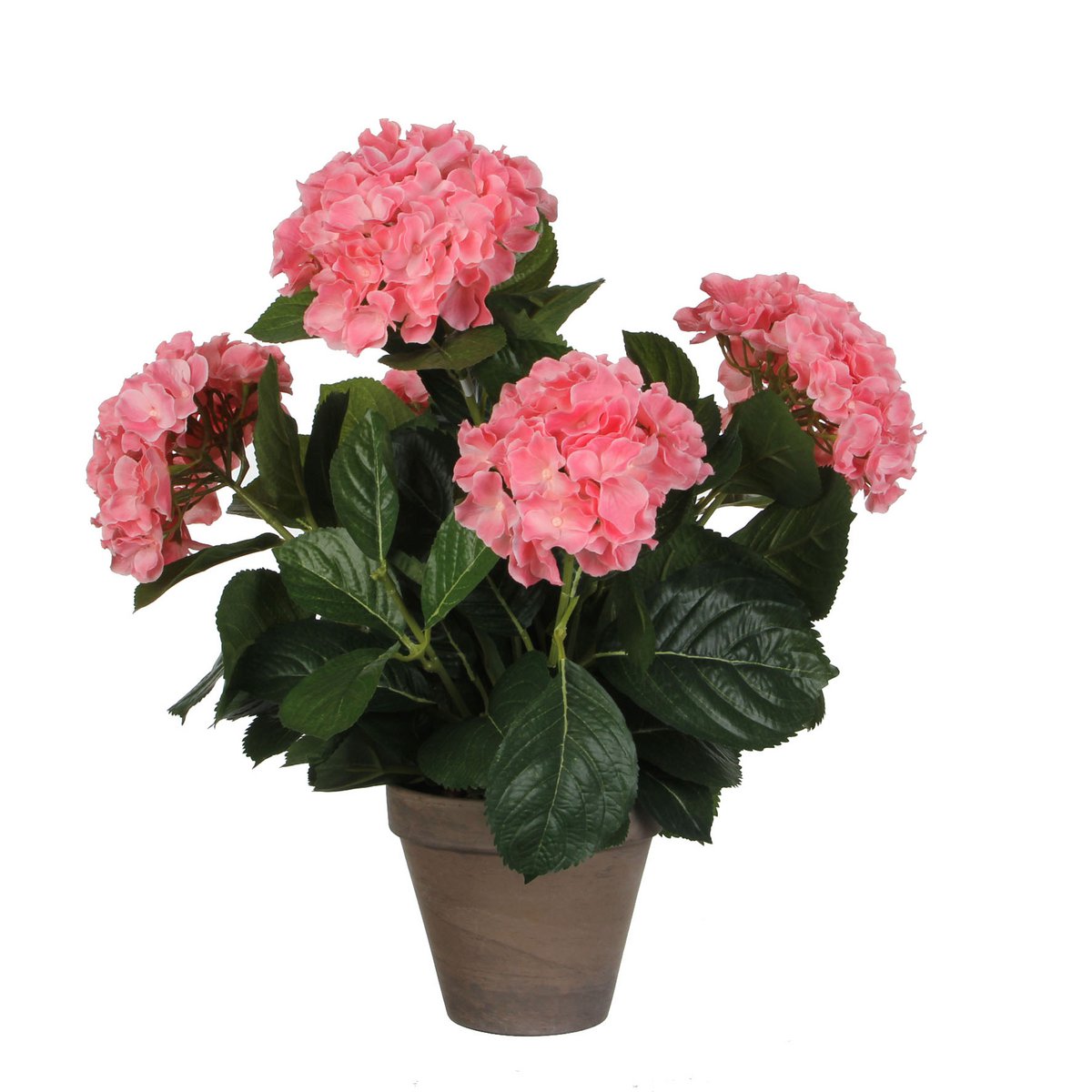 Hortensia Kunstplant in Bloempot Stan - H45 x Ø45 cm - Roze