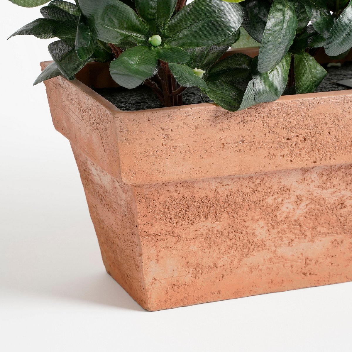 Azalea Kunstplant in Balkonbak Slate - L29 x B13 x H27 cm - Roze