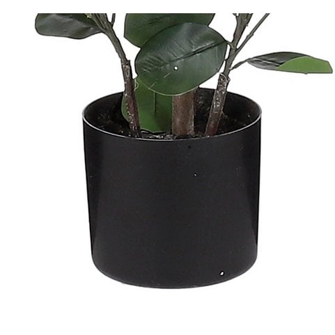Ficus Kunstplant in Bloempot - H150 x Ø30 cm - Donkergroen