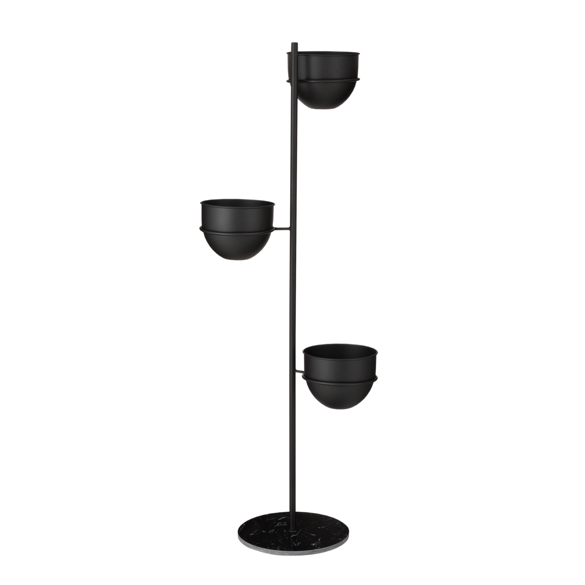 Planthouder Standaard - L40 x B33 x H140 cm - Zwart