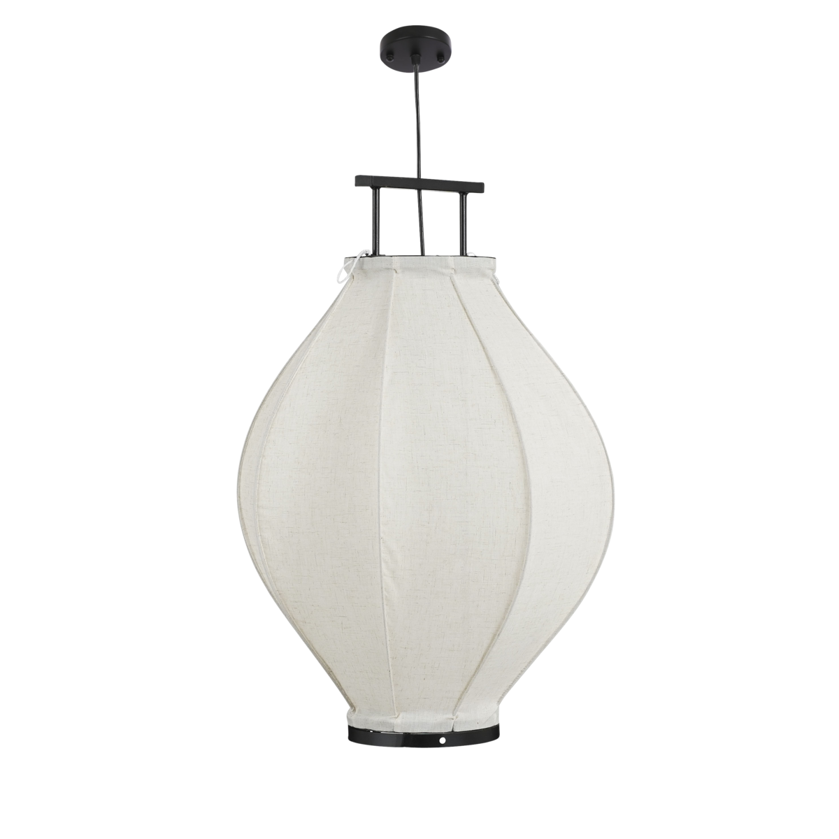 Pego Hanglamp - H73 x Ø54 cm - Linnen - Off White