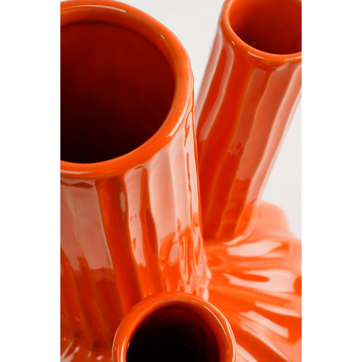Felipe Tulpenvaas - H27 x Ø20 cm - Keramiek - Oranje