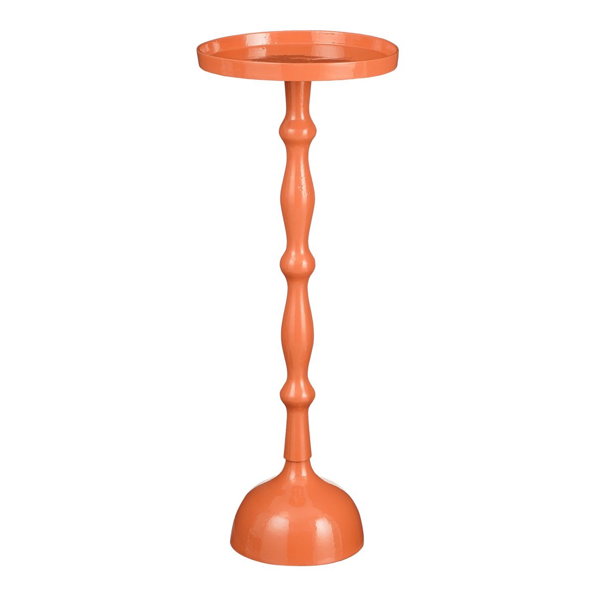 Duco Bijzettafel - H66 x Ø25 cm - FSC 100% - Gerecycled Aluminium - Oranje