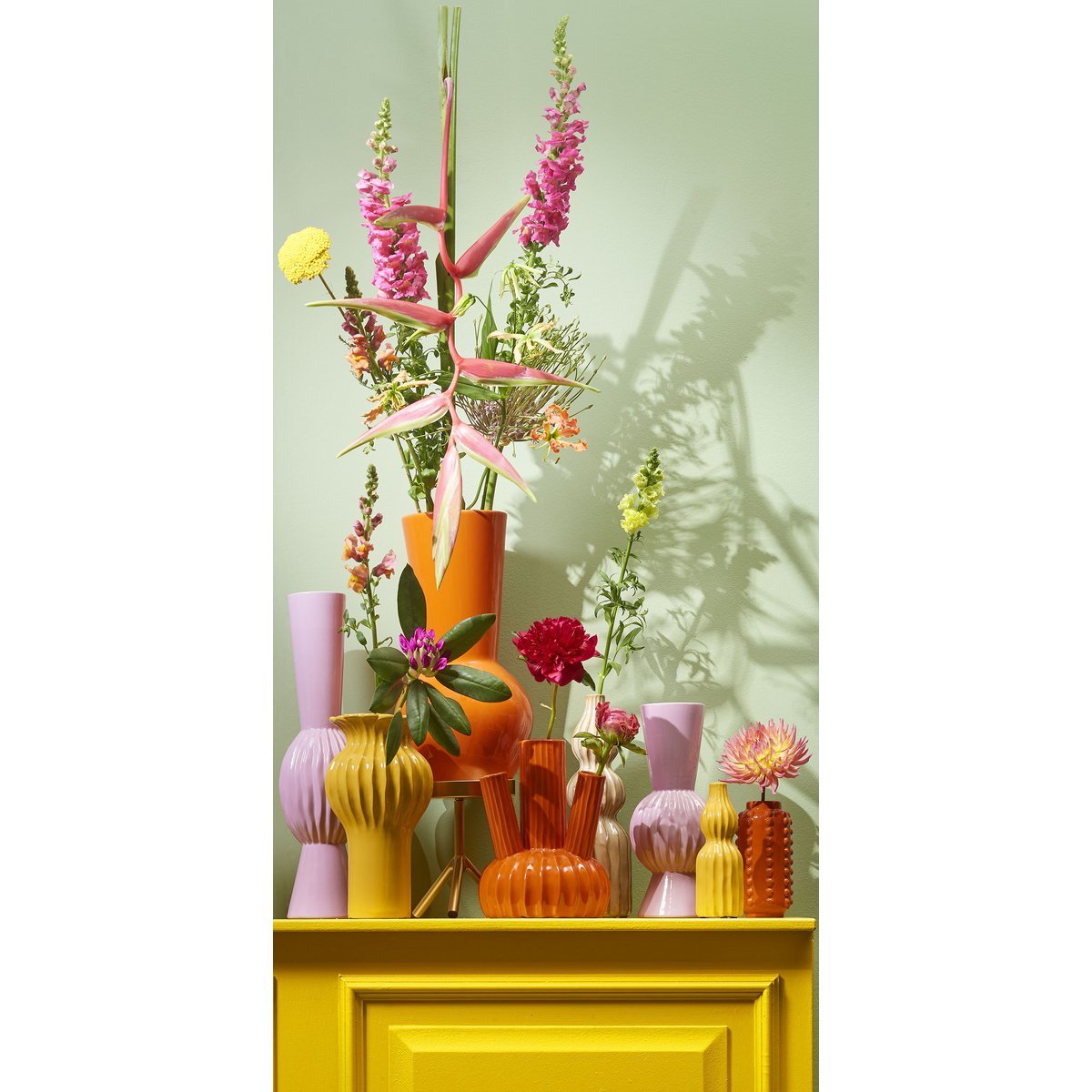 Felipe Tulpenvaas - H27 x Ø20 cm - Keramiek - Oranje