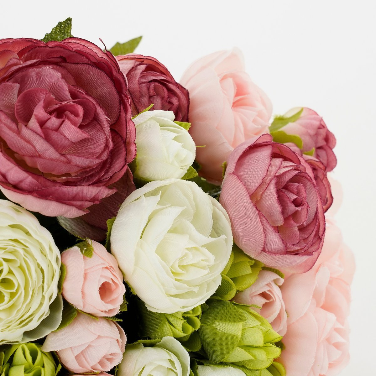 Ranonkels Kunstbloemen Boeket - H35 x Ø26 cm - Roze