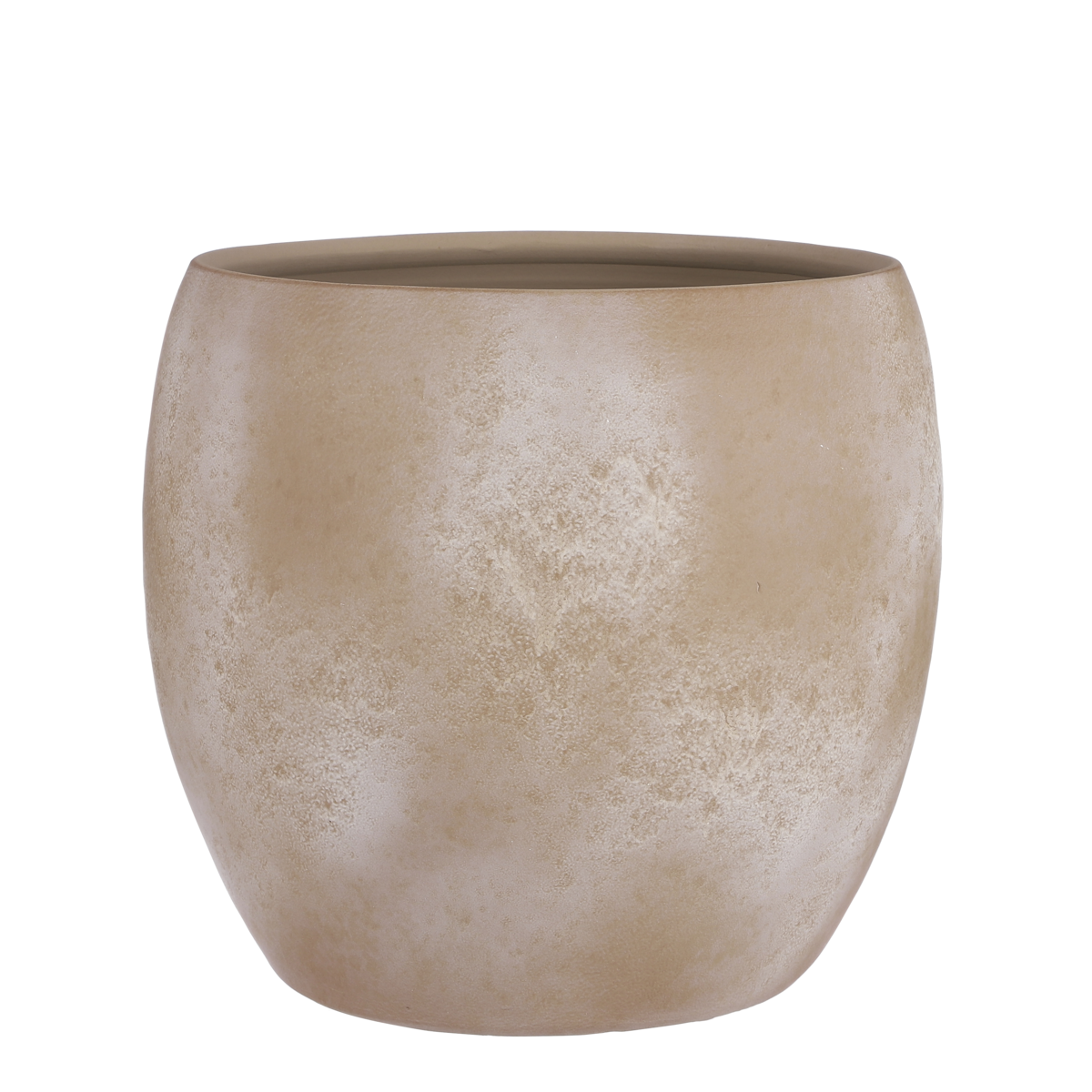 Lester Bloempot - H35 x Ø38 cm - Terracotta - Crème