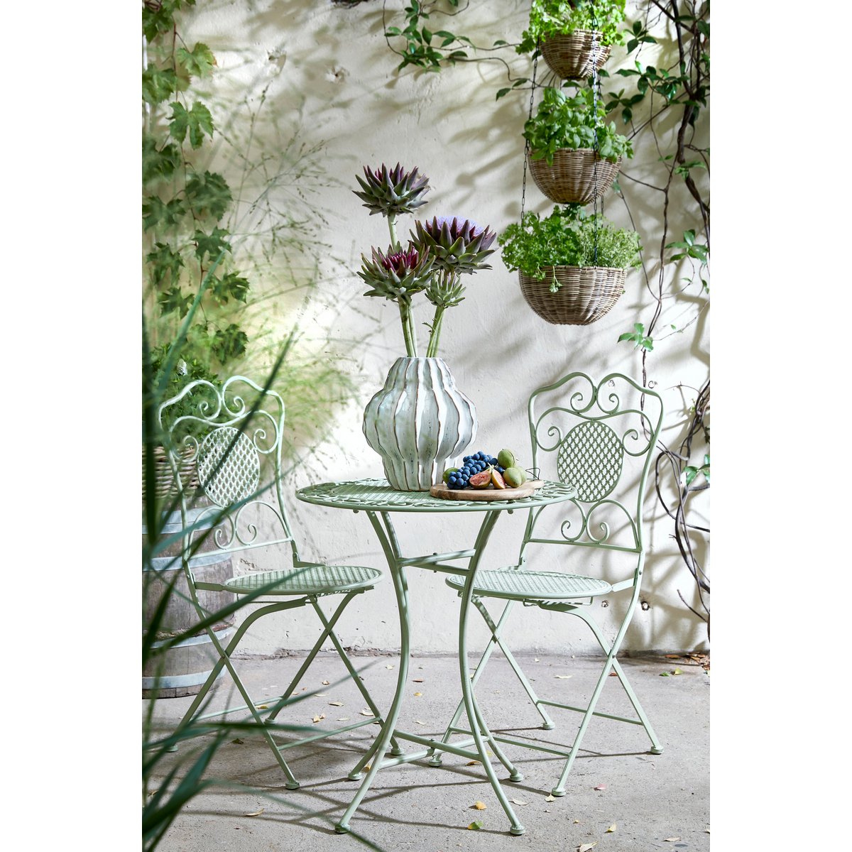 Provence Bistrotafel voor Buiten - H70 x Ø60 cm - Lichtgroen