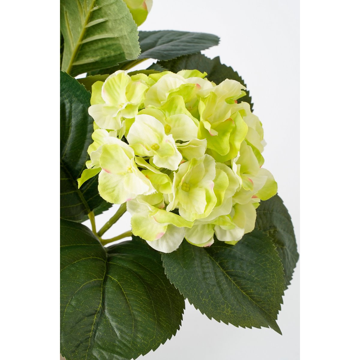 Hortensia Kunstplant in Bloempot Stan - H40 x Ø35 cm - Groen