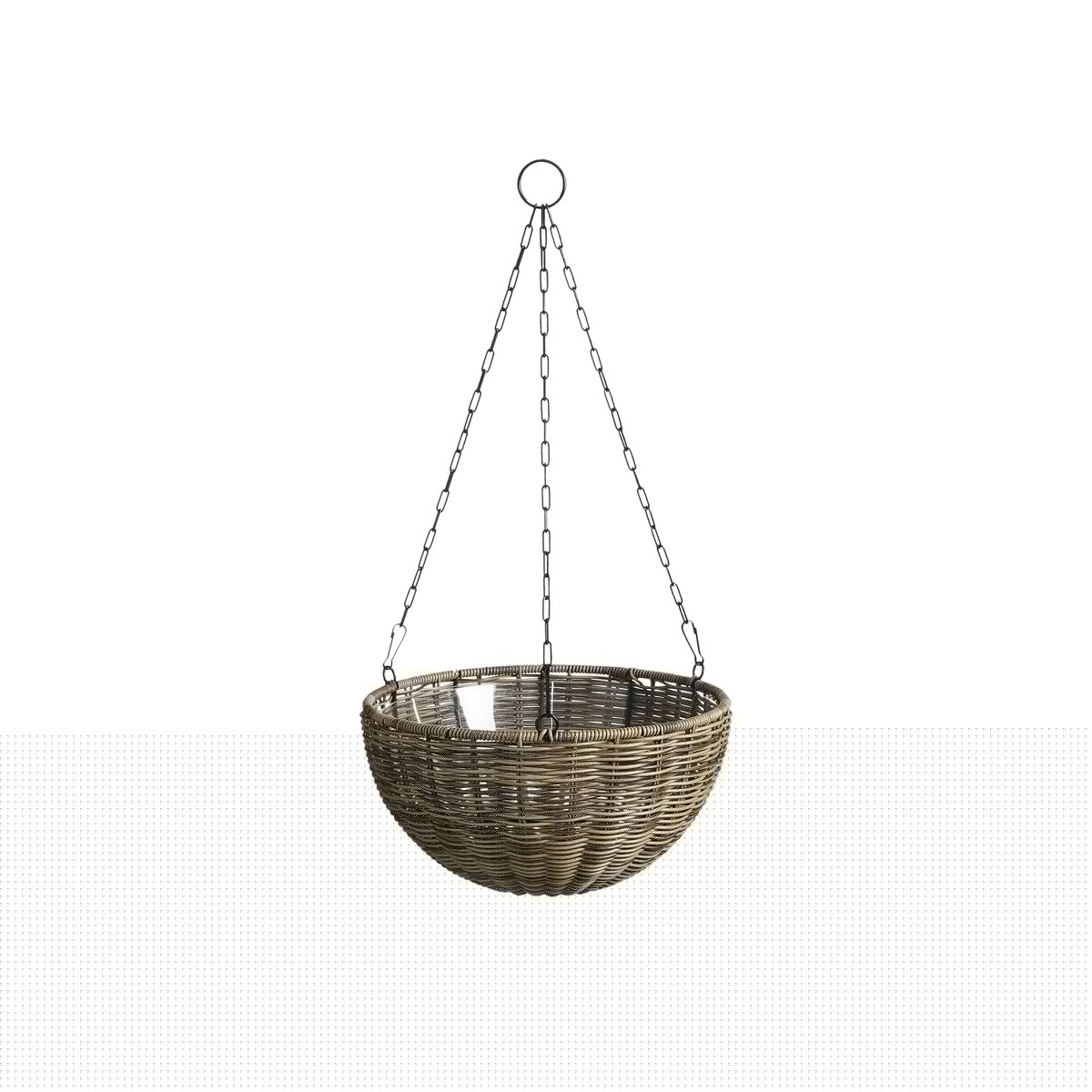 Luso Hangende Bloempot - H60 x Ø30 cm - Kunststof - Bruin