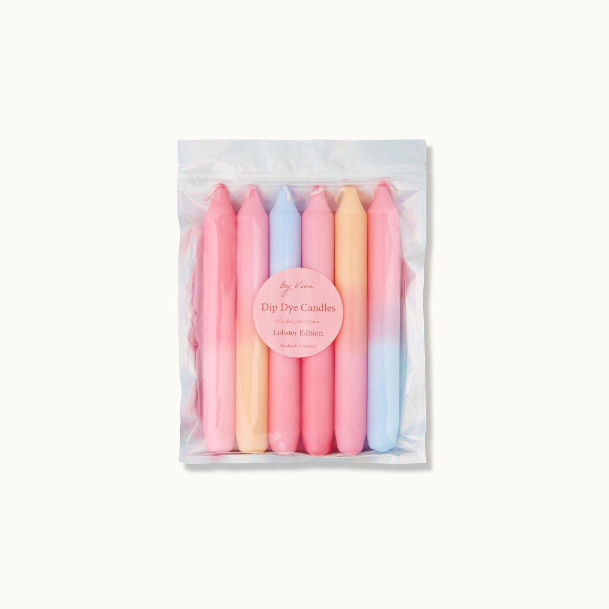 Dip Dye candles set: Lobster Edition