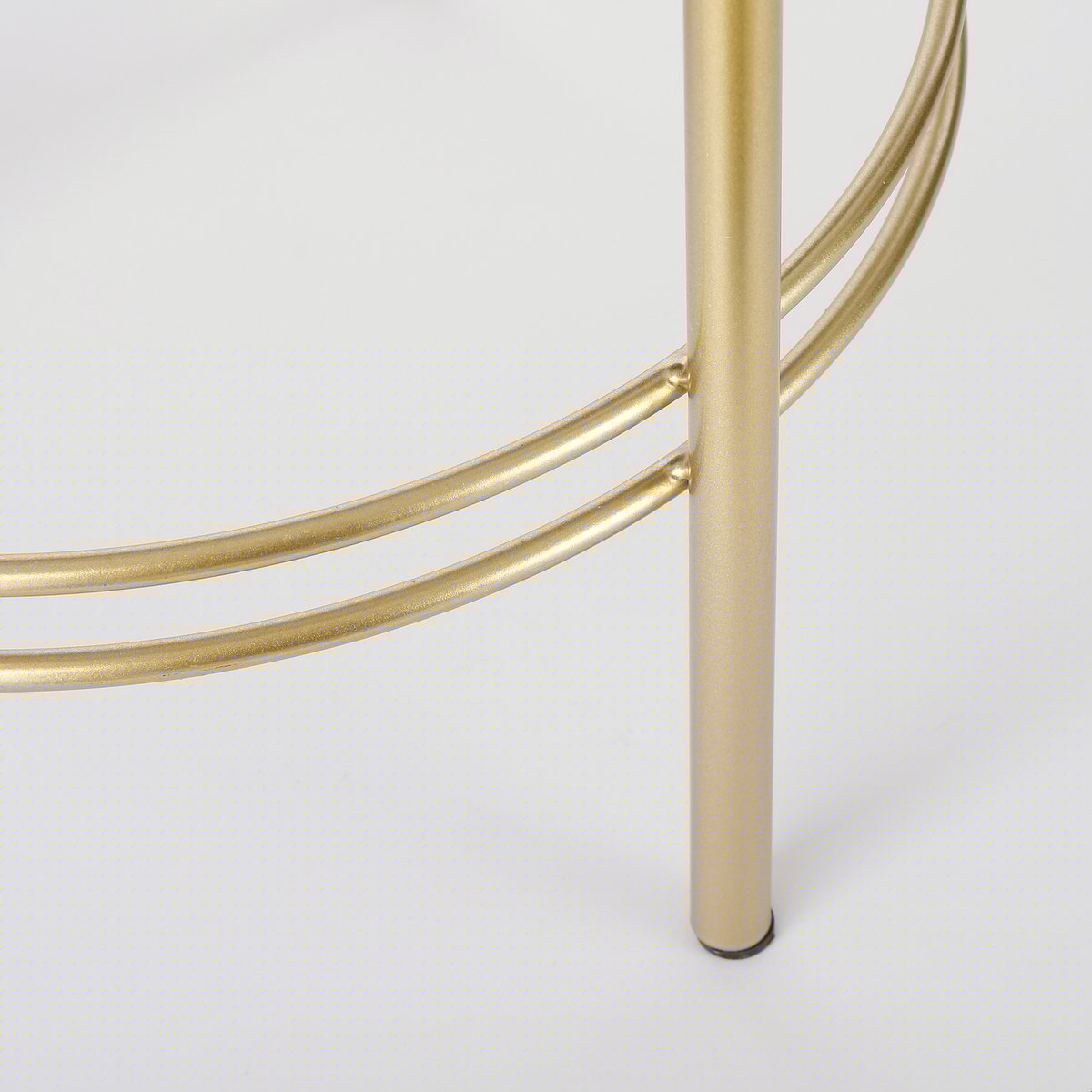 Sverre Bloempot op Standaard - H66 x Ø28 cm - Wit, Goud