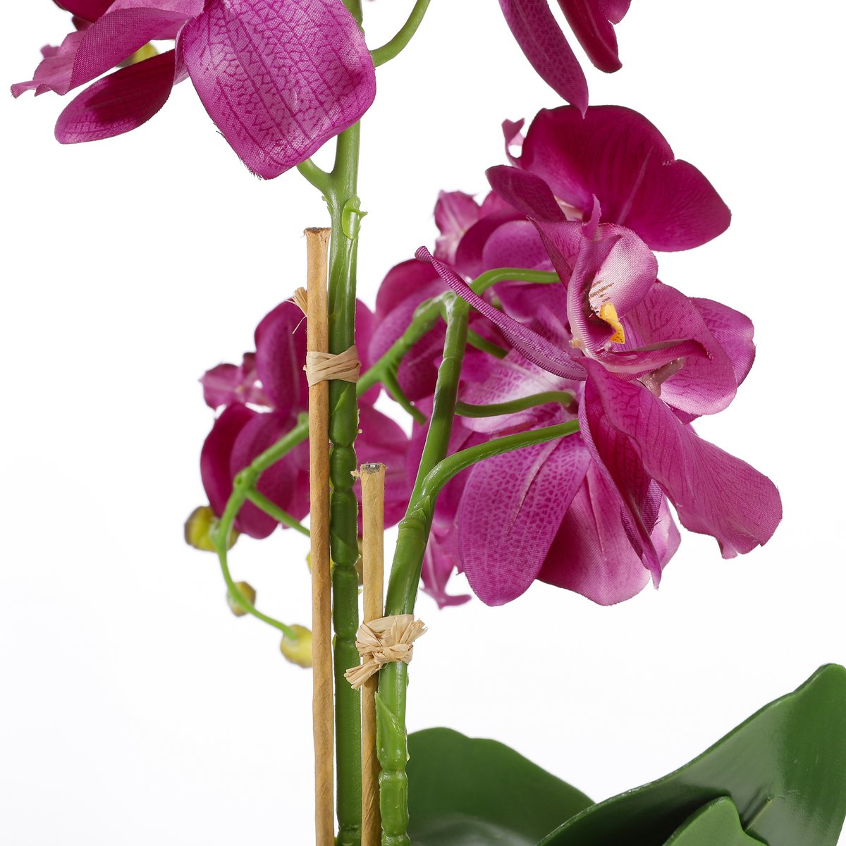 Phalaenopsis Kunstplant in Bloempot Tusca - H66 x Ø38 cm - Paars