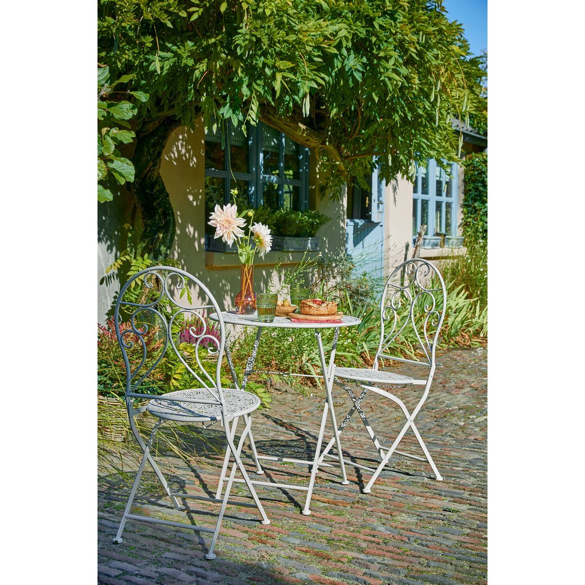 Tierra Bistrotafel - H70 x Ø60 cm - Metaal - Beige