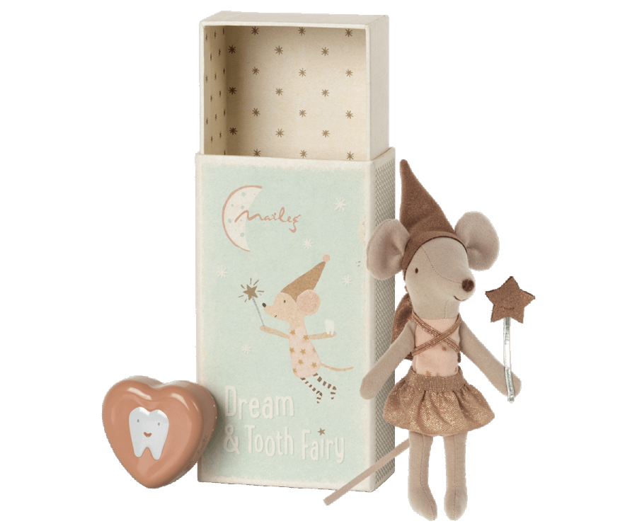 Maileg - Tooth fairy mouse in matchbox - Rose