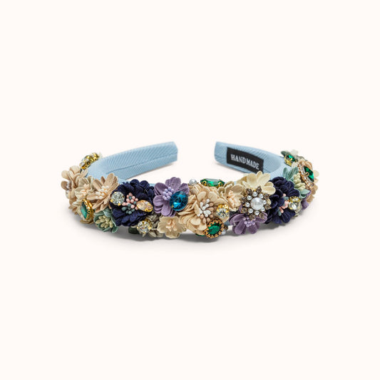 Headband Flower Blue