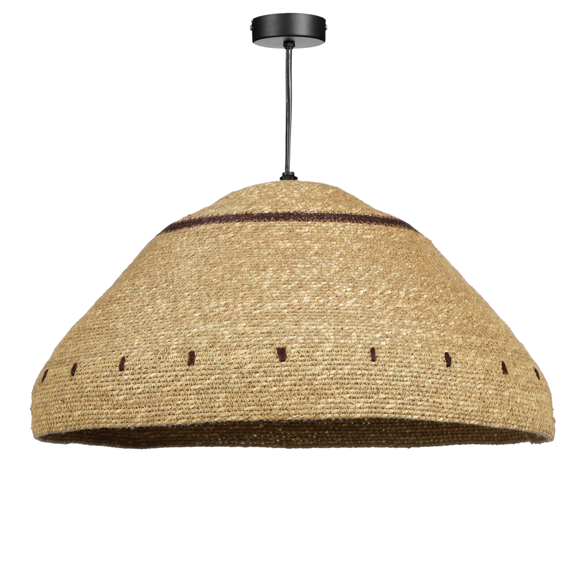 Joulz Hanglamp - H22 x Ø41 cm - Jute - Lichtbruin