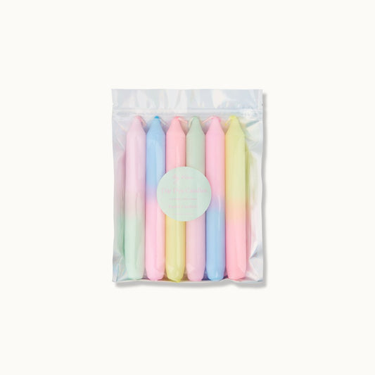 Dip Dye Candle Set: Pastel Confetti