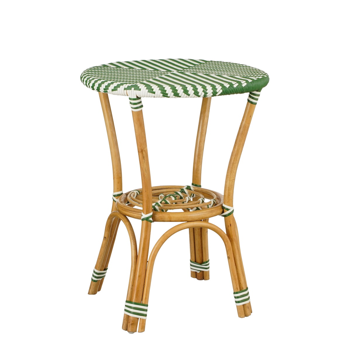 Mandox Bistrotafel voor Buiten - H66 x Ø50 cm - Donkergroen, Wit