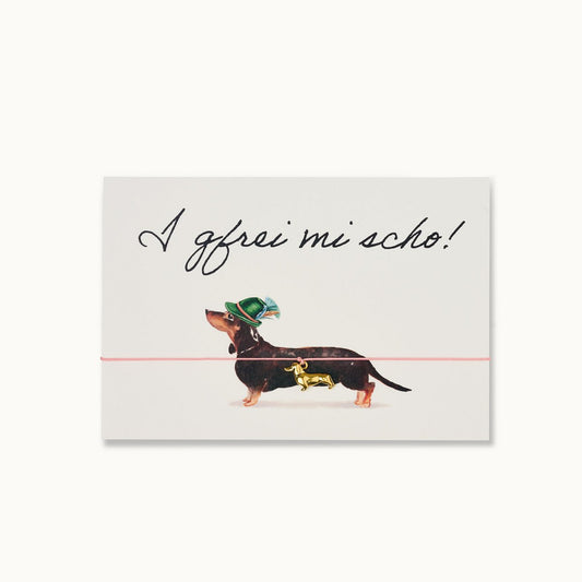 Bracelet card: Dachshund I free with!