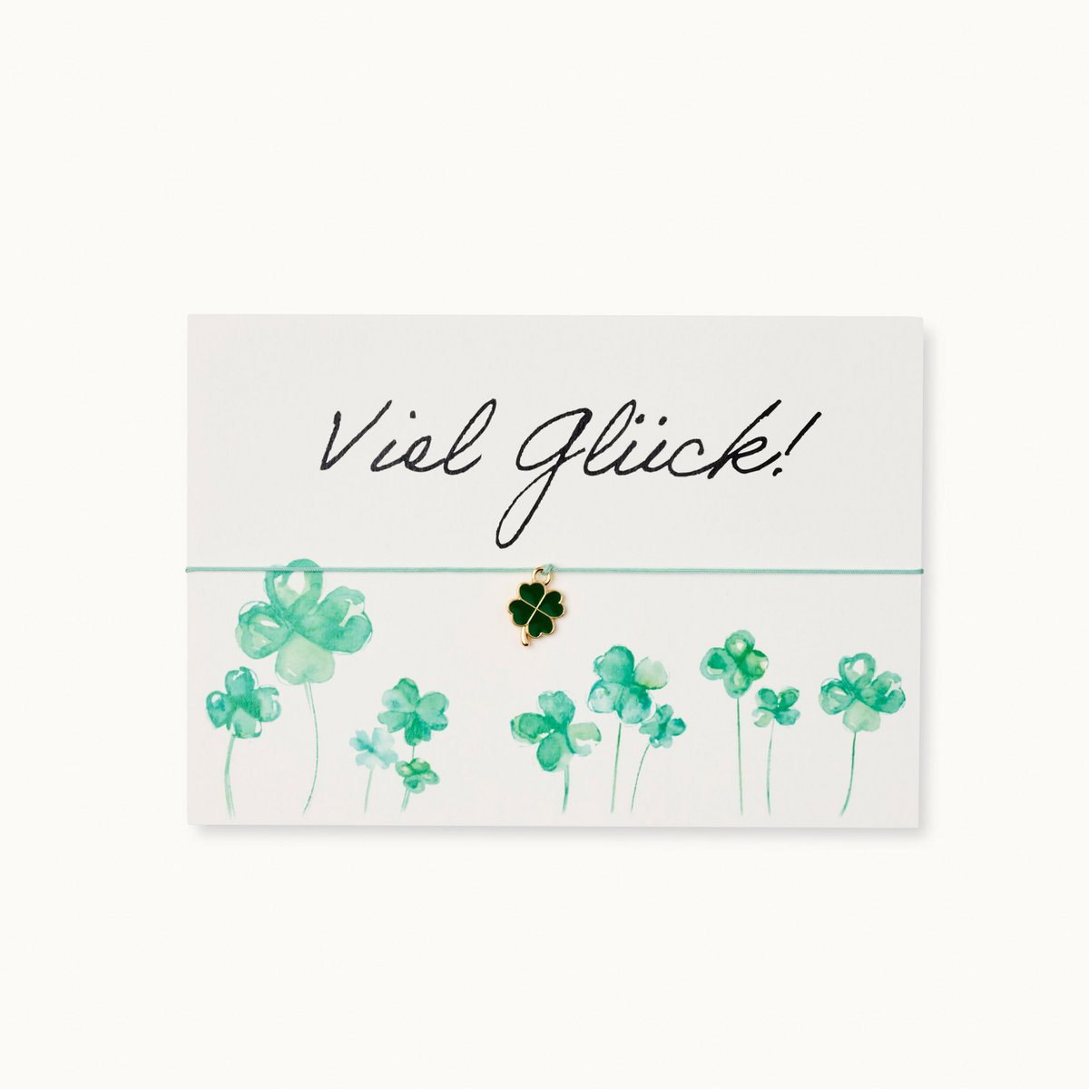 Bracelet Card: Good Luck Shamrock