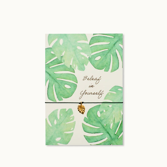 Bracelet card: Beleaf in Yourself