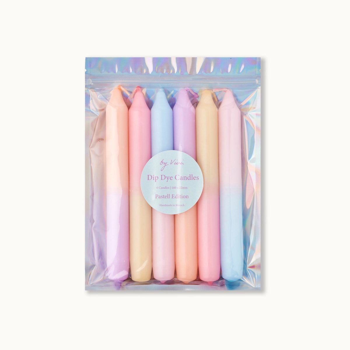 Dip Dye Candle Set: Pastel Edition