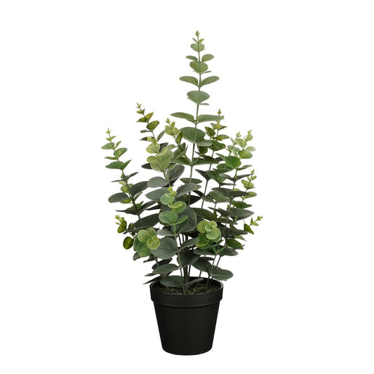 Eucalyptus Kunstplant in Bloempot - H53 x Ø23 cm - Groen