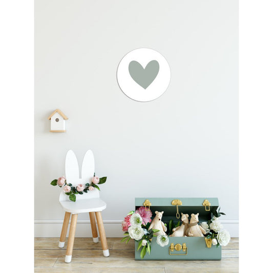 Muurcirkel | Hartjes | Diverse kleuren hart | 40/50/60/80 cm