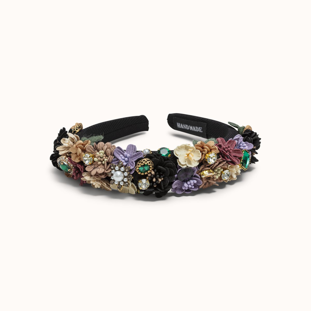 Headband Flower Black