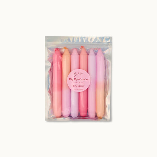 Dip Dye Candle Set: Love Edition