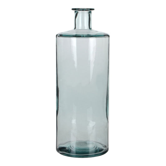 Guan Fles Vaas - H40 x Ø15 cm - Gerecycled Glas - Transparant