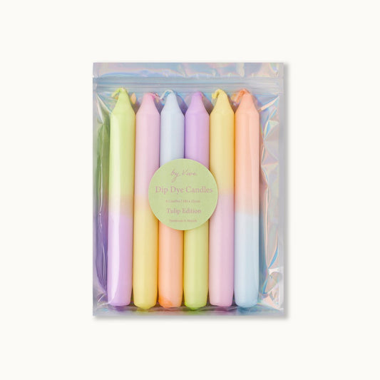 Dip Dye Candle Set: Tulip Edition