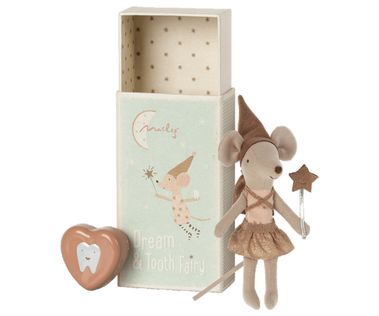 Maileg - Tooth fairy mouse in matchbox - Rose