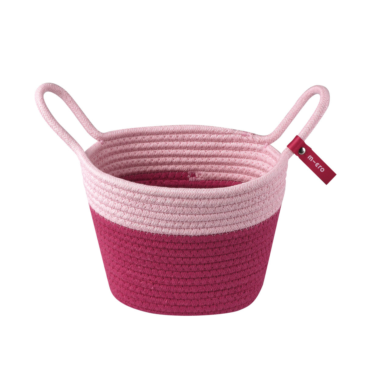 Micro stepmandje roze - ACCEScottonbasket-pinkcotton
