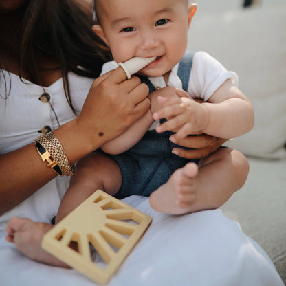 Mushie - Baby Teether Sun Yellow