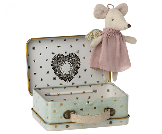 Maileg - Angel Mouse In Suitcase