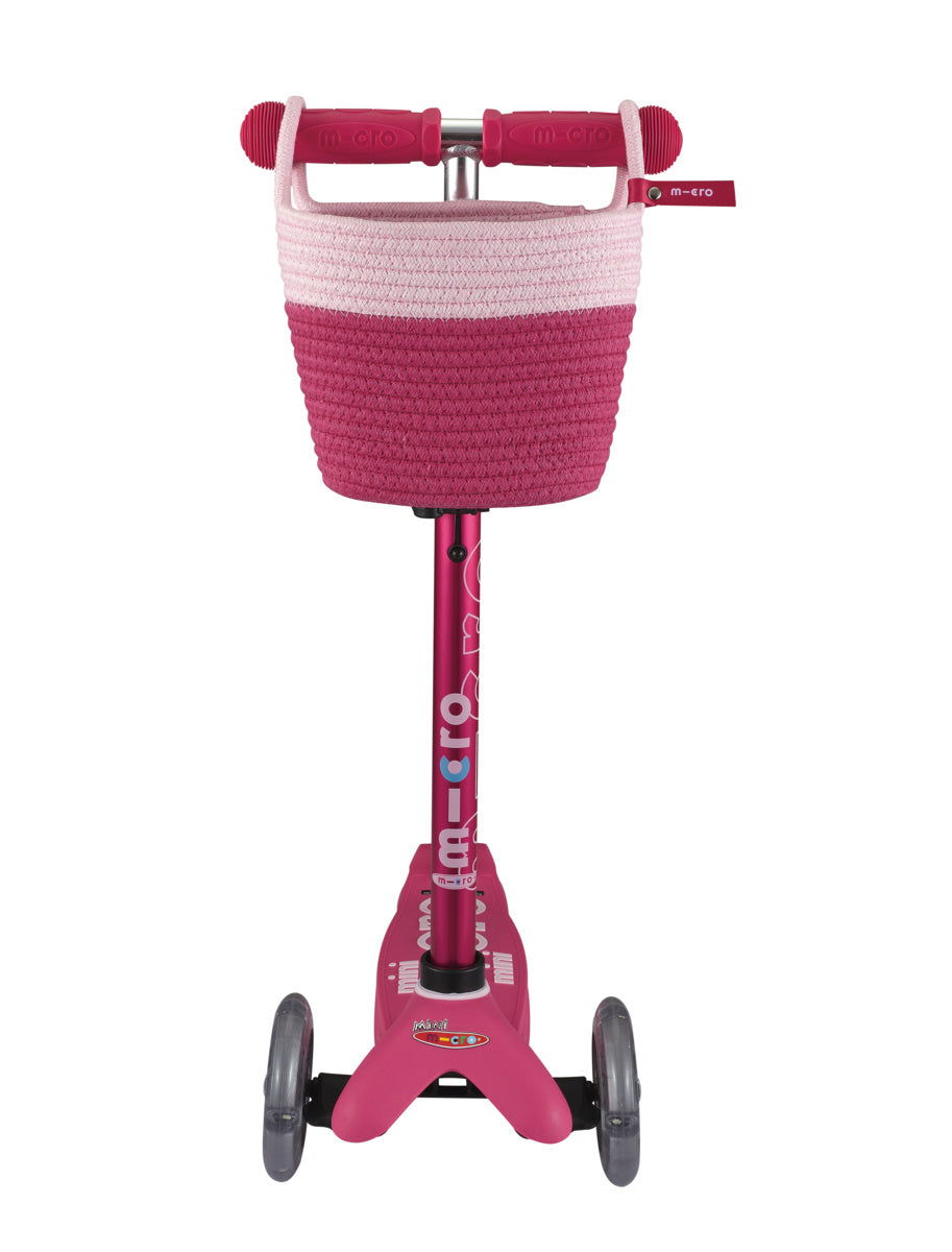 Micro stepmandje roze - ACCEScottonbasket-pinkcotton